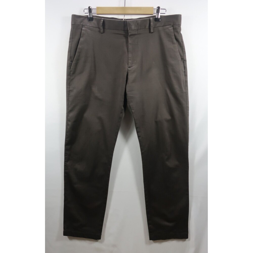 NN 07 NN07 Brown Chinos Dress Pants Theo Trousers Clay Cotton Stretch Size 36 30